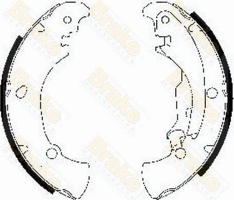 Brake Engineering SH2505 - Комплект тормозных колодок, барабанные autospares.lv