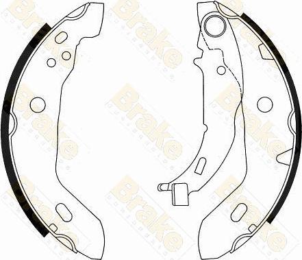 Brake Engineering SH2511 - Комплект тормозных колодок, барабанные autospares.lv