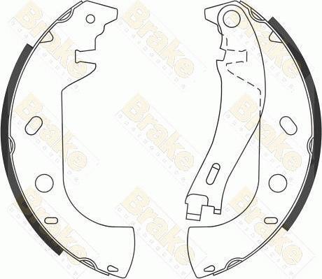 Brake Engineering SH2535 - Комплект тормозных колодок, барабанные autospares.lv