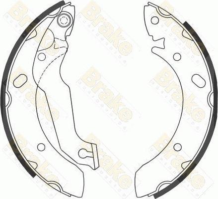 Brake Engineering SH2603 - Комплект тормозных колодок, барабанные autospares.lv