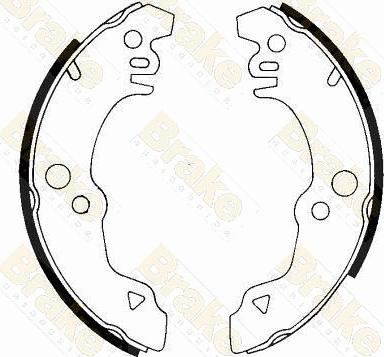 Brake Engineering SH2135 - Комплект тормозных колодок, барабанные autospares.lv