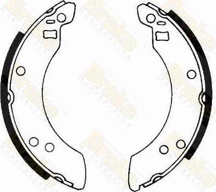 Brake Engineering SH2125 - Комплект тормозных колодок, барабанные autospares.lv