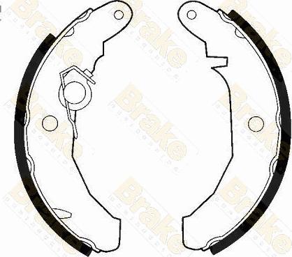 Brake Engineering SH2179 - Комплект тормозных колодок, барабанные autospares.lv