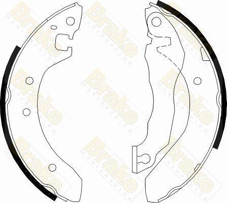 Brake Engineering SH2176 - Комплект тормозных колодок, барабанные autospares.lv