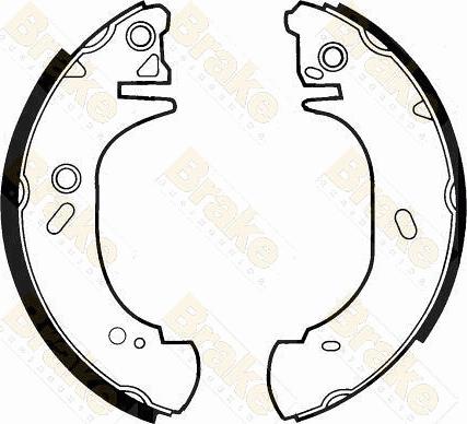 Brake Engineering SH2312 - Комплект тормозных колодок, барабанные autospares.lv