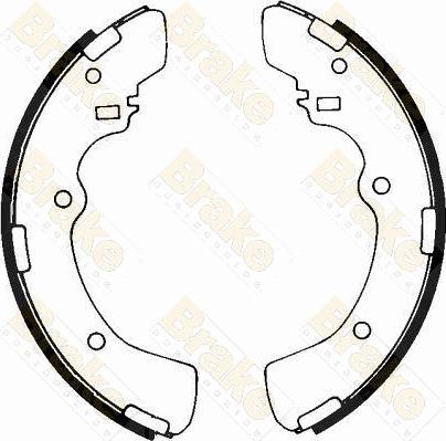 Brake Engineering SH2327 - Комплект тормозных колодок, барабанные autospares.lv