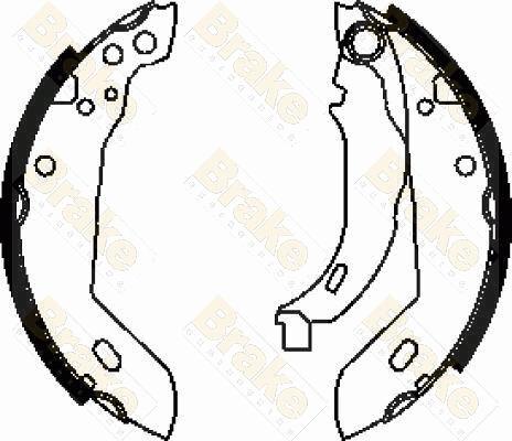 Brake Engineering SH2228 - Комплект тормозных колодок, барабанные autospares.lv