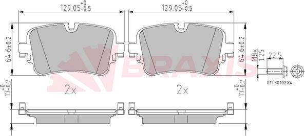 Braxis AA0663 - Тормозные колодки, дисковые, комплект autospares.lv