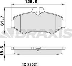 Braxis AA0206 - Тормозные колодки, дисковые, комплект autospares.lv