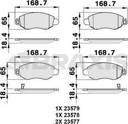 Braxis AB0047 - Тормозные колодки, дисковые, комплект autospares.lv