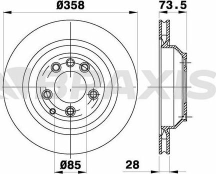 Braxis AD0999 - Тормозной диск autospares.lv