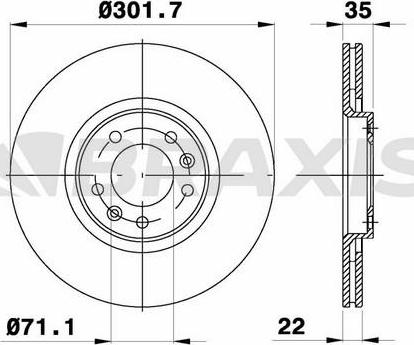 Comline ADC1591V - Тормозной диск autospares.lv