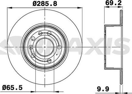 BSF 11302 - Тормозной диск autospares.lv