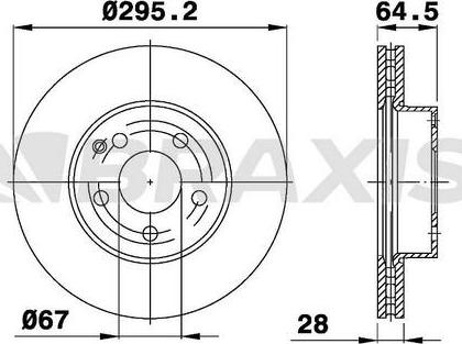 KRAFT AUTOMOTIVE 6041478 - Тормозной диск autospares.lv