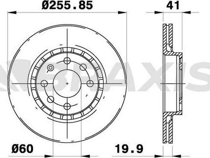 Braxis AE0206 - Тормозной диск autospares.lv