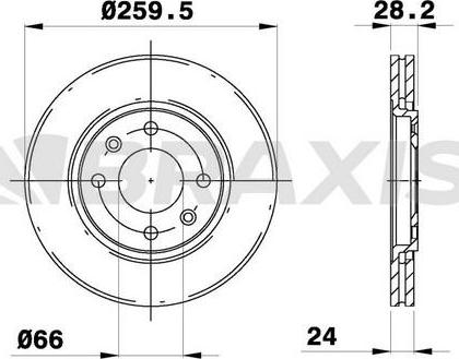 Brake Engineering DI955629S - Тормозной диск autospares.lv