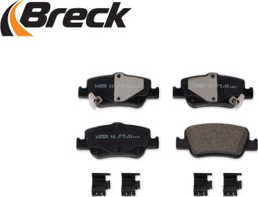 Breck 24664 00 704 10 - Тормозные колодки, дисковые, комплект autospares.lv