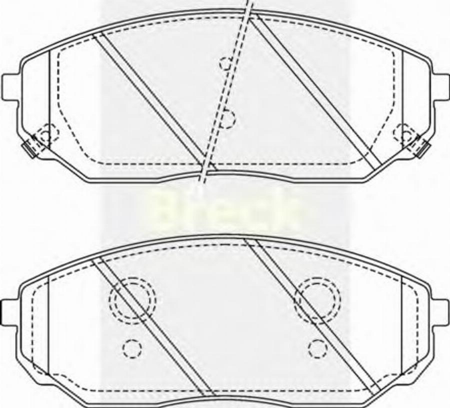 Breck 2409200C - Тормозные колодки, дисковые, комплект autospares.lv