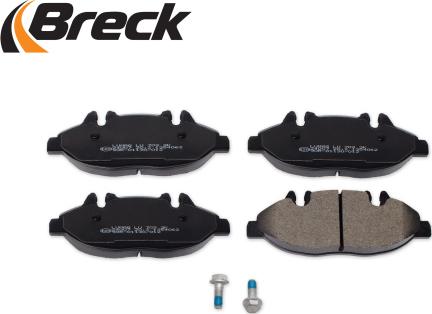 Breck 24007 00 703 00 - Тормозные колодки, дисковые, комплект autospares.lv