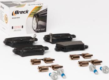 Breck 24086 00 704 10 - Тормозные колодки, дисковые, комплект autospares.lv