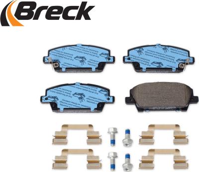 Breck 24087 00 701 10 - Тормозные колодки, дисковые, комплект autospares.lv