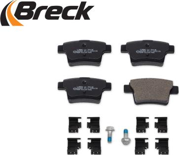 Breck 24260 00 704 00 - Тормозные колодки, дисковые, комплект autospares.lv