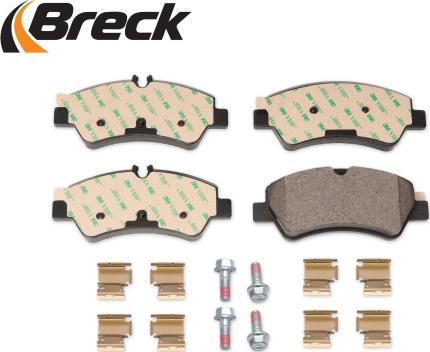 Breck 25603 00 703 00 - Тормозные колодки, дисковые, комплект autospares.lv