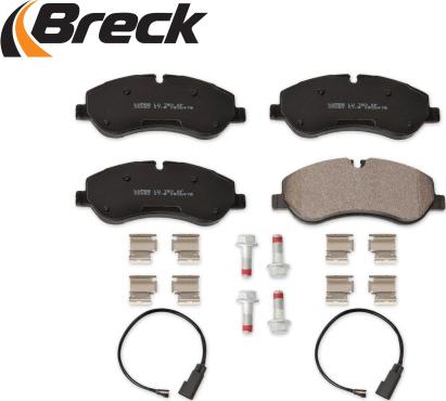 Breck 25602 00 703 00 - Тормозные колодки, дисковые, комплект autospares.lv