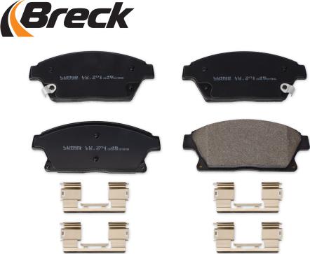 Breck 25034 00 701 10 - Тормозные колодки, дисковые, комплект autospares.lv
