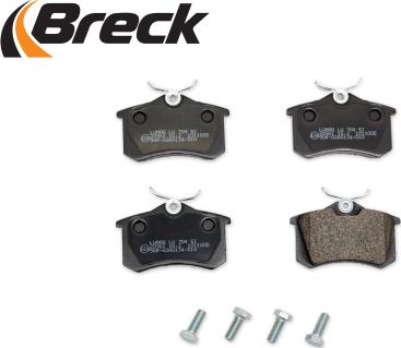 Breck 20961 00 704 00 - Тормозные колодки, дисковые, комплект autospares.lv