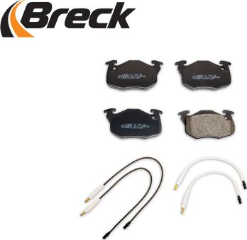 Breck 20906 00 702 10 - Тормозные колодки, дисковые, комплект autospares.lv