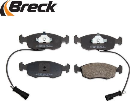 Breck 20907 00 702 10 - Тормозные колодки, дисковые, комплект autospares.lv