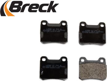Breck 20687 10 704 00 - Тормозные колодки, дисковые, комплект autospares.lv