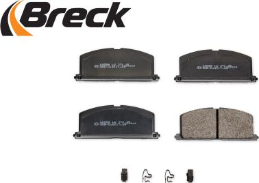 Breck 20870 00 701 10 - Тормозные колодки, дисковые, комплект autospares.lv