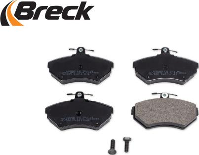Breck 21945 10 701 00 - Тормозные колодки, дисковые, комплект autospares.lv