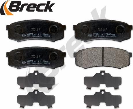 Breck 21947 00 702 00 - Тормозные колодки, дисковые, комплект autospares.lv