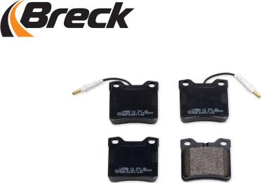 Breck 21904 00 701 10 - Тормозные колодки, дисковые, комплект autospares.lv