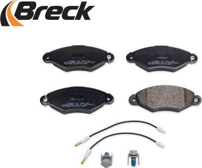 Breck 21980 00 702 10 - Тормозные колодки, дисковые, комплект autospares.lv
