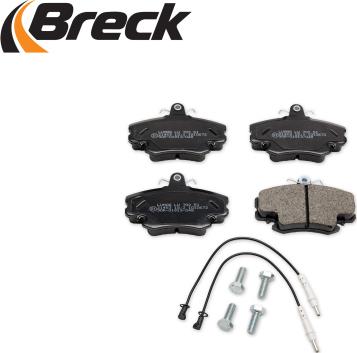 Breck 21463 00 702 10 - Тормозные колодки, дисковые, комплект autospares.lv