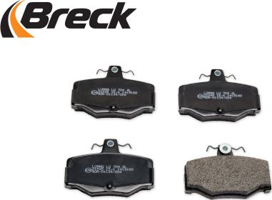 Breck 21545 00 704 00 - Тормозные колодки, дисковые, комплект autospares.lv