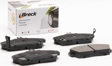 Breck 21515 00 702 10 - Тормозные колодки, дисковые, комплект autospares.lv