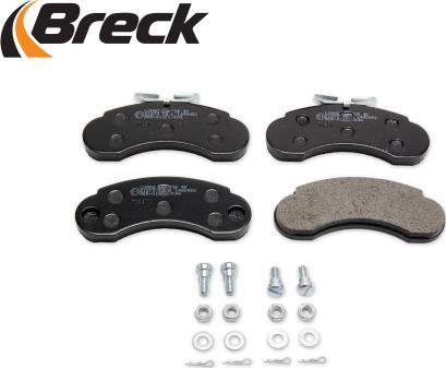 Breck 21573 00 706 00 - Тормозные колодки, дисковые, комплект autospares.lv