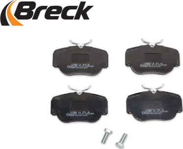 Breck 21055 00 701 00 - Тормозные колодки, дисковые, комплект autospares.lv