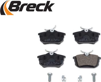 Breck 21861 00 704 10 - Тормозные колодки, дисковые, комплект autospares.lv