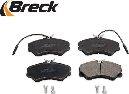 Breck 21205 00 703 10 - Тормозные колодки, дисковые, комплект autospares.lv