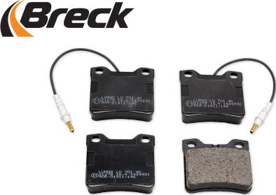 Breck 21278 00 701 10 - Тормозные колодки, дисковые, комплект autospares.lv