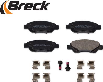 Breck 23959 00 702 00 - Тормозные колодки, дисковые, комплект autospares.lv