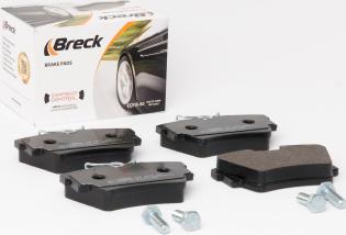 Breck 23980 00 703 00 - Тормозные колодки, дисковые, комплект autospares.lv