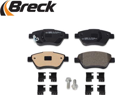 Breck 23982 00 702 10 - Тормозные колодки, дисковые, комплект autospares.lv