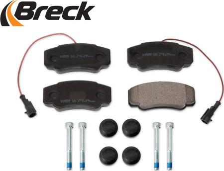 Breck 23921 00 703 10 - Тормозные колодки, дисковые, комплект autospares.lv